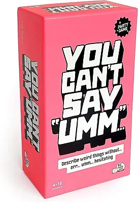 You Can’t Say Umm: A Party Game For Family And Adults Board Game For Teenage • £25.19