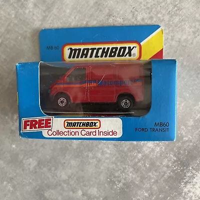 1980s Matchbox 1-75 Superfast Series - MB60 - Ford Transit Van • £9