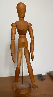 Vintage Art Deco 1950's Traditional Wooden Quality Artists Mannequin • $87.02