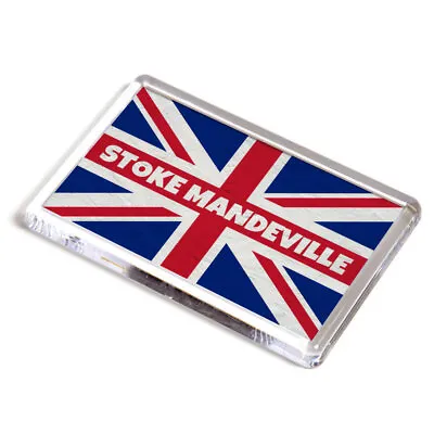 FRIDGE MAGNET - Stoke Mandeville - Union Jack Flag • £3.99