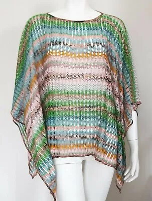 🆕️ MISSONI MARE CROCHET KNIT Cover-Up Pareo Beach Tunic Top IT-42 US-6/8 M • $245