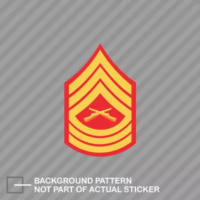 E-8 Master Sergeant Insignia Sticker Decal Vinyl Usmc Marine Corps • $17.96