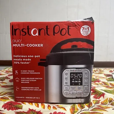 New Instant Pot Duo Mini 3QT Multi-Use Pressure Cooker 7-IN-1 • $99.99