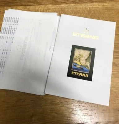 £19.99 • Buy Eterna Vintage Watch Catalogue And Price List; 1994; For Collector