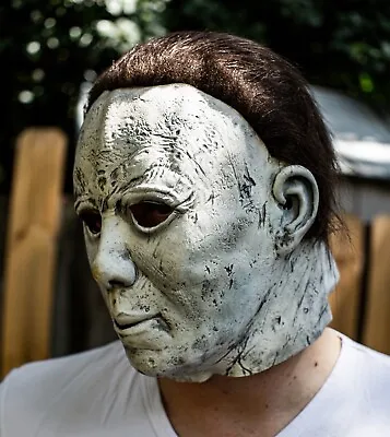 Michael Myers Mask Deluxe Adult Latex Halloween Horror Fancy Dress Killer Scary • $18.90