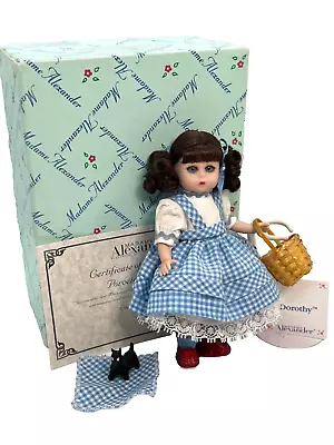 Madame Alexander Dorothy Doll Blue Eyes Mini Porcelain Collection Box 27065 COA • $75