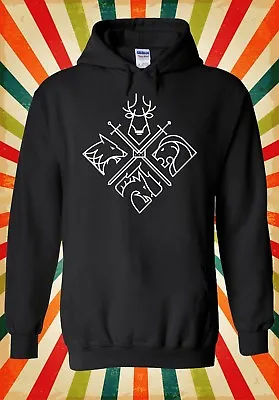 4 Houses Game Of Thrones Minimal Men Women Unisex Top Hoodie Sweatshirt 1926 • £17.95