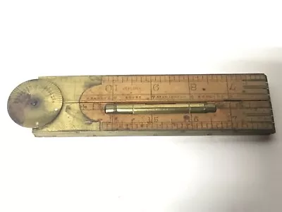 J.Rabone & Sons Birmingham England No.1191 Four Arch Jointed Rule Brass Level • $121.62