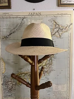 Mens Vintage Bailey Of Hollywood Panama Straw Hat. 7 1/2. • $50