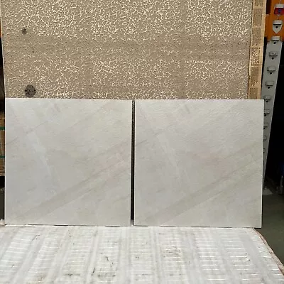 Matt White Bathroom Kitchen Tiles Porcelain Wall Floor Anti Slip Tile Pallet Lot • £1.99