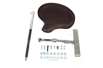 HARLEY Corbin Gentry Brown Leather Solo Seat Kit Fits 1936-1952 W  1936-1973 G • $564.28