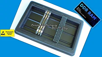 5 - Desktop PC Memory Holder-Box For DDR DIMM Modules - Anti Static - Fits 250 • $41.60