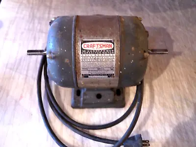 Vintage Craftsman  1/2 Hp Capacitor Motor 3450 Rpm 115 Vac. # 1156963  P220k9 • $45