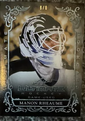 2023 Leaf Ultimate Hockey Manon Rheaume Booklet Game Used Jersey Autograph  6/6 • $110