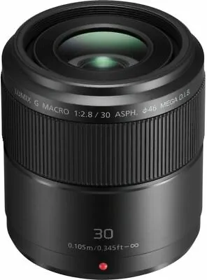 Panasonic Lumix G Macro 30mm F/2.8 Mega O.I.S. Lens - Black (HHS030E) • £180