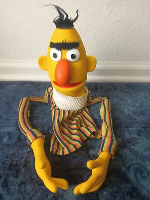 VTG Sesame Street Burt Hand Puppet - 18  - Plastic Rough Condition  • $20