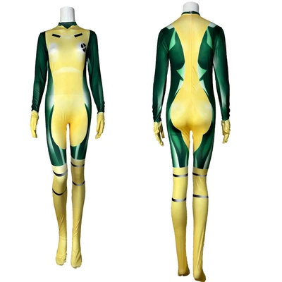 $18.30 • Buy Cosplay X-Men Rogue Anna Marie Jumpsuit Superhero Adult Kids Bodysuit Zentai