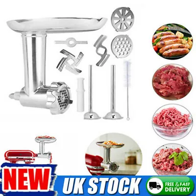 £36.99 • Buy For KitchenAid Meat Food Grinder Attachment Kit Tray Pusher TubesStand Mixer