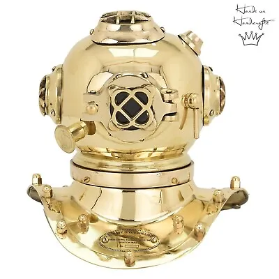 New US Navy Mark V Brass Vintage Divers Diving Helmet Marine Desktop Décor Gift • $81