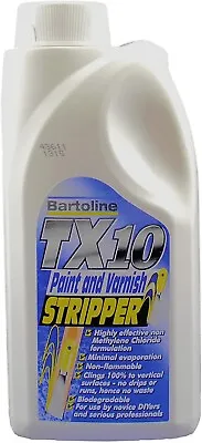 £10.99 • Buy Bartoline 1L TX10 All Purpose Paint And Varnish Remover Stripper Non Drip