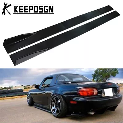 For Mazda Miata 90-97 Side Skirts Extension Rocker Panel Splitter Lip Body Kit • $75.29