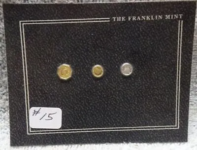 * VTG - FRANKLIN MINT - SILVER Miniature COIN Lot #15 - St Gaudens $20 Gold + 2 • $36.66