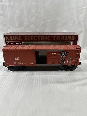 K Line Electric Trains O Gague K-6478 C&NW Boxcar Good Condition With Box • $15