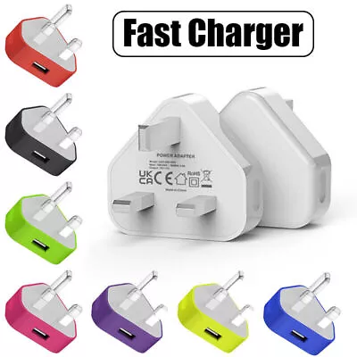 Fast Charger For IPhone/Samsung Mobile Phones 1USB Port 1A Charging Plug Adapter • £1.78