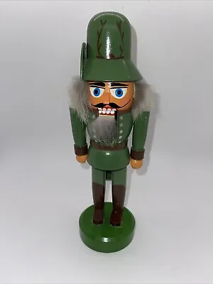 Erzgebirge Volkskunst - Green Forester Holiday German Nutcracker W/ No Box • $24.95