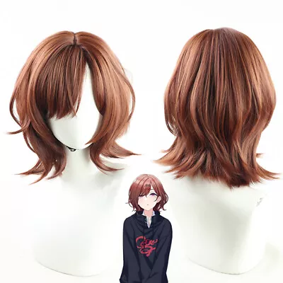 Anime The Idolmaster Shiny Colors Higuchi Madoka Cosplay Wigs Brown Short Hair • $30.14