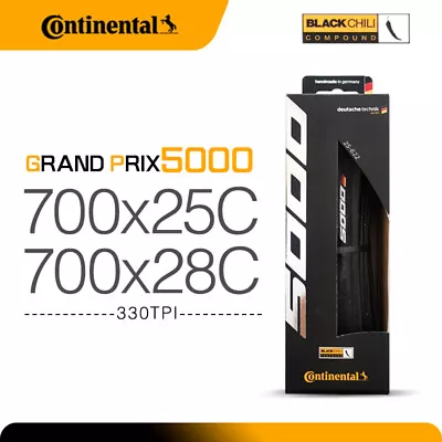 Continental GP5000S Tube Type CLINCHER Road Tire 700C 25 28 Black • $62