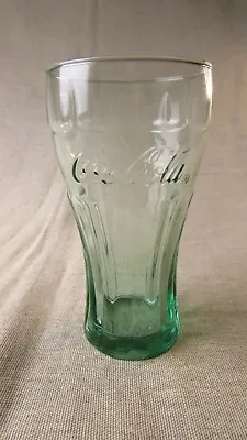 1961 Embossed Green Glass Coca Cola Half Pint Glass • £11.50