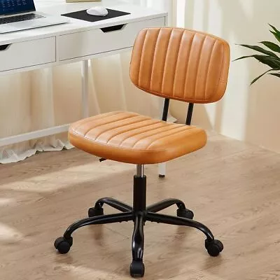 Small Office Desk Chair With Wheels Armless Comfy Computer Chair • $40.35