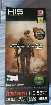 ATI HIS Radeon HD 5870 Turbo Call Of Duty MW2 Edition - Everything/box Included • $119.99