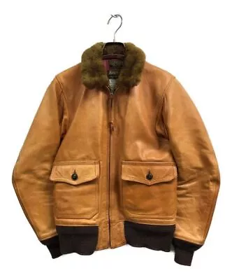 COLIMBO X RAINBOW COUNTRY X MUSHMANS Men's Leather Jacket M422A Usnavy Flig/2715 • $874.55