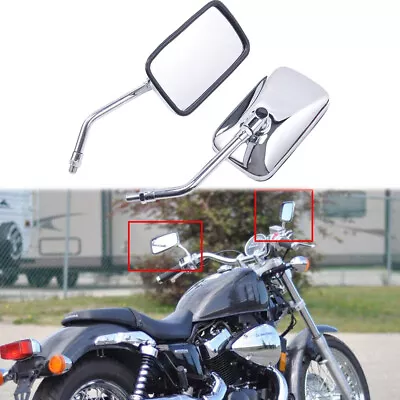 Pair M10 Motorcycle Side Mirrors For Honda Nighthawk CB 250 450 650 700 750 SC/F • $25.05