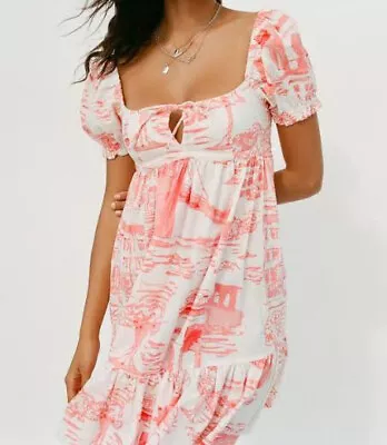 $30 • Buy Urban Outfitters - Wonderland Tie-back Babydoll Dress - Size S - New, Never Worn