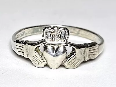 Sterling Silver (.925) Claddaugh Ring Size 8.5 Shube's Manufacturing • $18