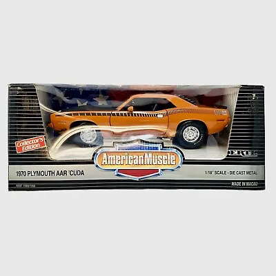 1:18 Scale 1970 Plymouth AAR Cuda Orange Ertl Collectors Edition • $65