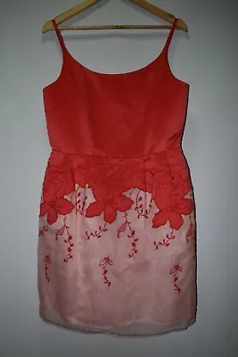 $27.95 • Buy ASOS Coral & Pink Pink Party Dress. Sz UK 14. Ex Cond