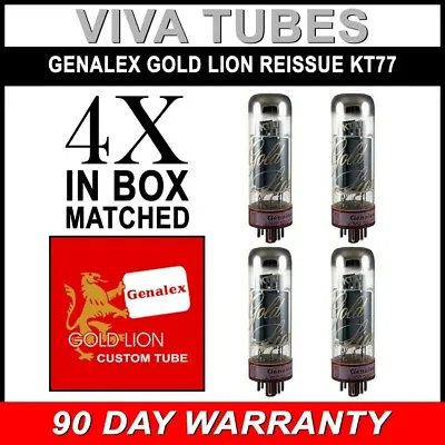 Brand New Genalex Reissue KT77 KT-77  Current Matched Quad (4) Vacuum Tubes • $332.60