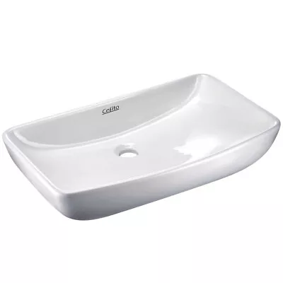 Cefito Ceramic Bathroom Basin Vanity Sink Above Counter Hand Wash Bowl White • $69.95