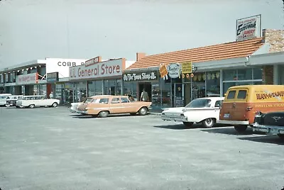 1962 Tampa Florida Lil General Store Laundromat Strip Mall FL Vtg 35mm Slide • $8.40