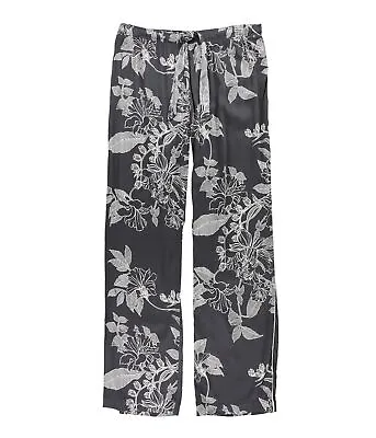 P.J. Salvage Womens White Flowers Pajama Lounge Pants Grey Small • $26.56