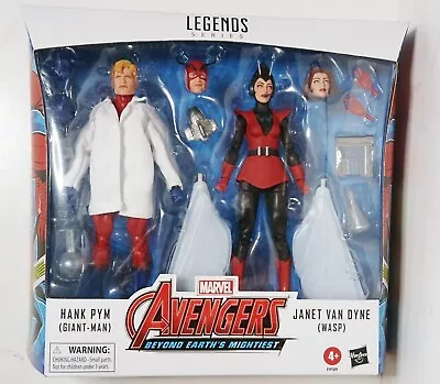 Marvel Legends Hank Pym (Giant-Man) Janet Van Dyne (Wasp) - IN STOCK -SHIPS NOW! • $77.99