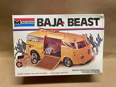 1970 Monogram BAJA BEAST Volkswagen & Mini Bike Plastic Model Kit 1:24 Scale WOW • $75