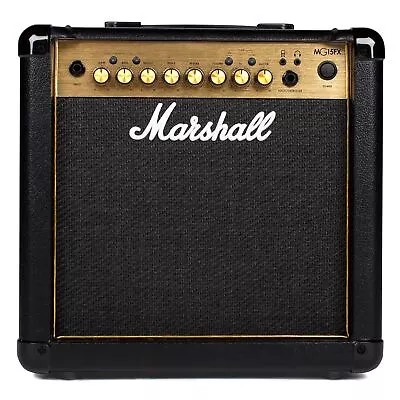 Marshall MG15FX Gold 15W Black Gold Guitar Combo With Reverb & Digital Effects • £149