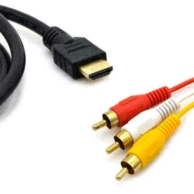 $6.58 • Buy 1080P HDMI Male To 3 RCA Video Audio AV Component Converter Adapter Cable HDTV