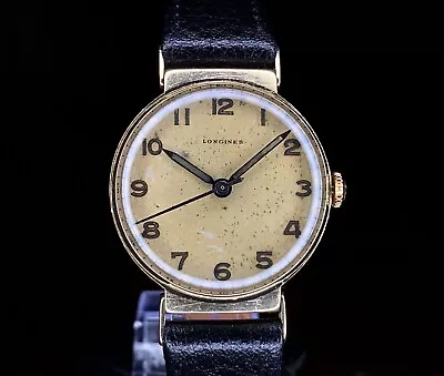 1947 Longines 9ct Gold Flexible Lug Watch EBE Case Cal 12.68N Rare Model • £799