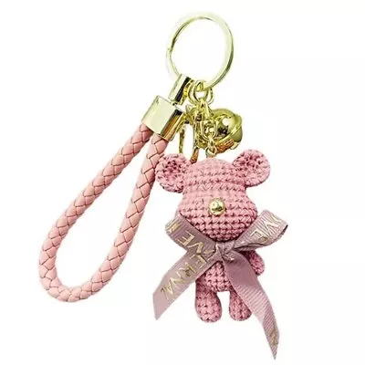 Bear Keychain Cute Pendant Keyring Key Plush Chain Bag Doll Cartoon Gift Animal • $1.35